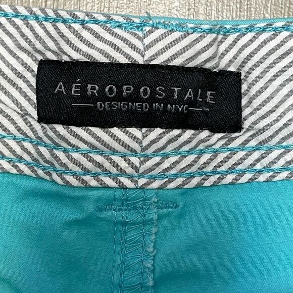 Aeropostale MIDI twill short womens sz 2 low rise stretch retro Y2K - Picture 11 of 12